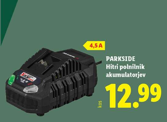 PARKSIDE Hitri polnilnik akumulatorjev
