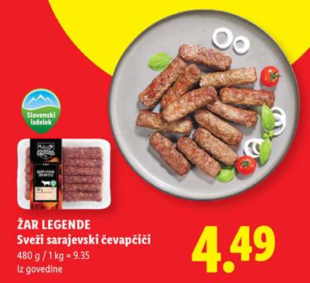 ŽAR LEGENDE Sveži sarajevski čevapčiči