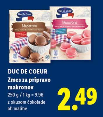 DUC DE COEUR Zmes za pripravo makronov
