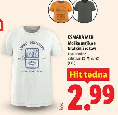 ESMARA MEN Moška majica s kratkimi rokavi