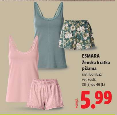 ESMARA Ženska kratka pižama