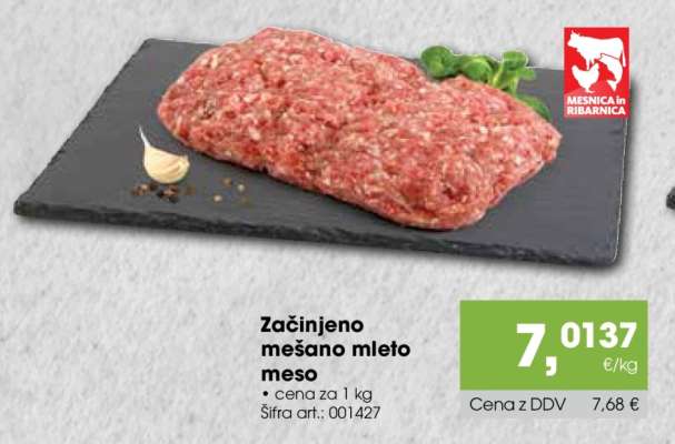 Začinjeno mešano mleto meso