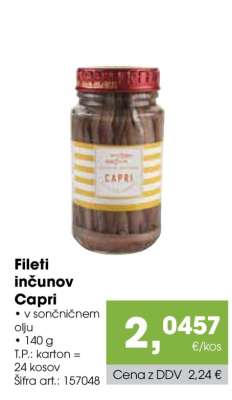 Fileti inčunov Capri