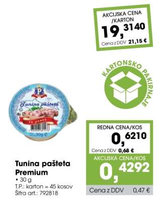 TUNINA PAŠTETA PREMIUM