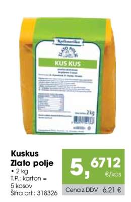 KUSKUS ZLATO POLJE