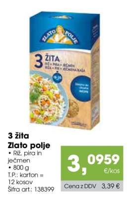 3 žita Zlato polje