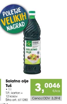 Solatno olje Tuš