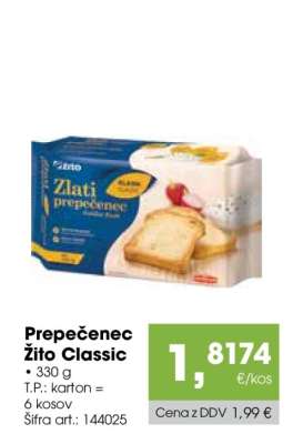 Prepečenec Žito Classic