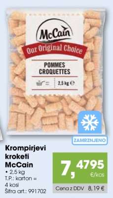 Krompirjevi kroketi McCain