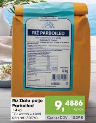 Riž Zlato polje parboiled