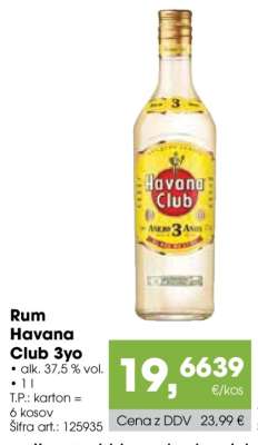 Rum Havana Club 3YO