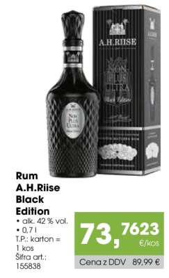 Rum A.H.Riise Black Edition