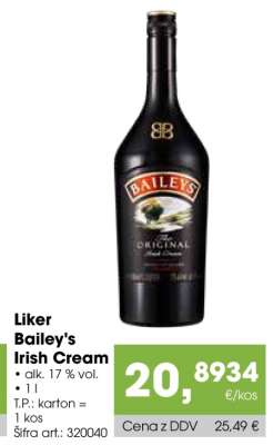Liker Bailey's Irish Cream