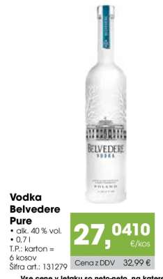 Vodka Belvedere Pure