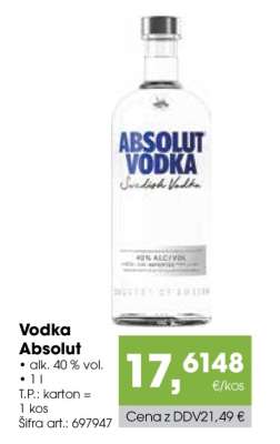 Vodka Absolut