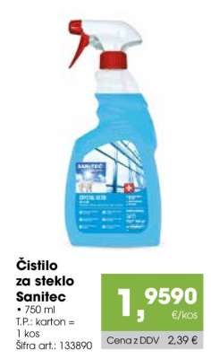 Čistilo za steklo Sanitec