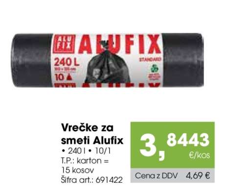 VREČKE ZA SMETI ALUFIX