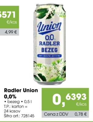 Radler Union 0,0%
