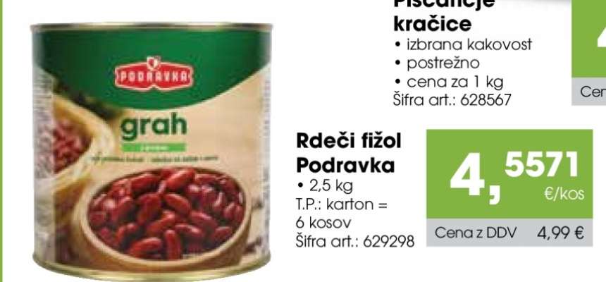 Rdeči fižol Podravka