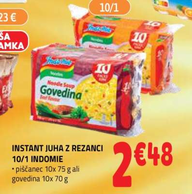 INSTANT JUHA Z REZANCI 10/1 INDOMIE