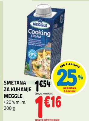 SMETANA ZA KUHANJE MEGGLE