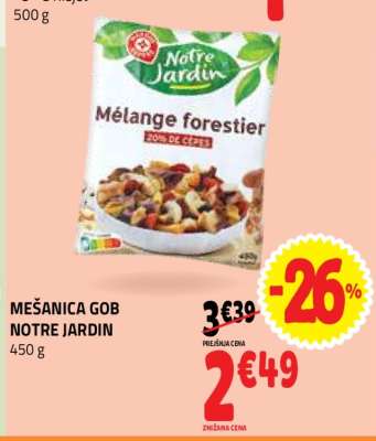 Mešanica gob Notre Jardin