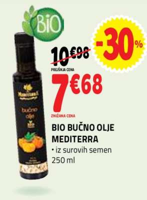 BIO BUČNO OLJE MEDITERRA