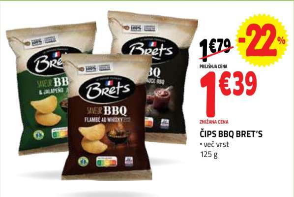 ČIPS BBQ BRET'S