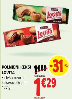 POLNJENI KEKSI LOVITA