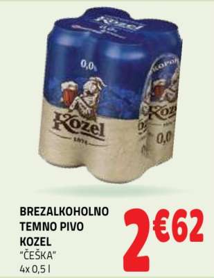 BREZALKOHOLNO TEMNO PIVO KOZEL