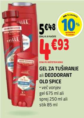 GEL ZA TUŠIRANJE ali DEODORANT OLD SPICE
