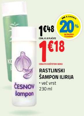 RASTLINSKI ŠAMPON ILIRIJA
