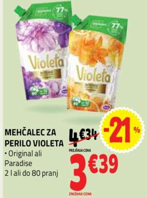 Mehčalec za perilo Violeta
