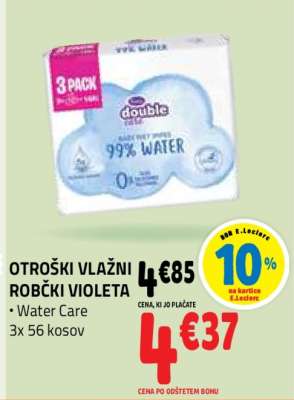 Otroški vlažni robčki Violeta
