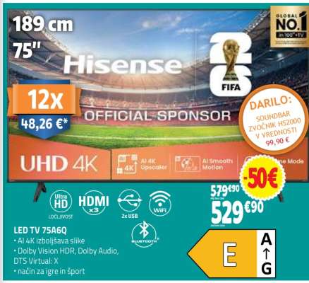 LED TV 75A6Q