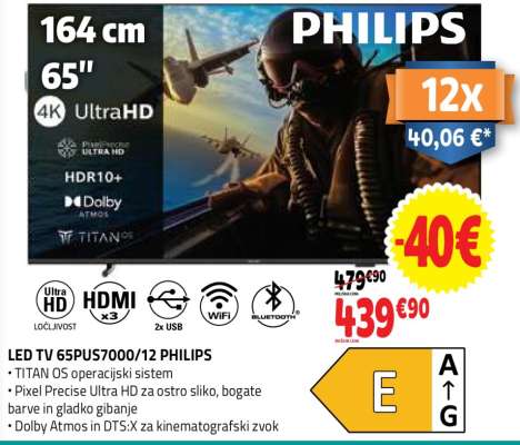 LED TV 65PUS7000/12 PHILIPS