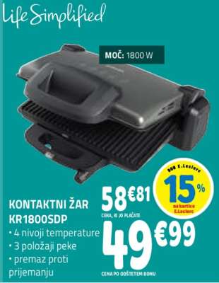 KONTAKTNI ŽAR KR1800SDP
