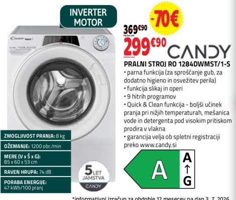 PRALNI STROJ RO 1284DWMST/1-S