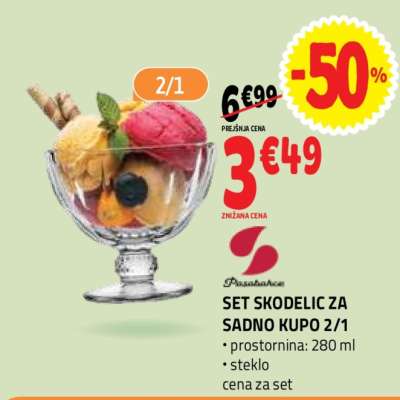 SET SKODELIC ZA SADNO KUPO 2/1