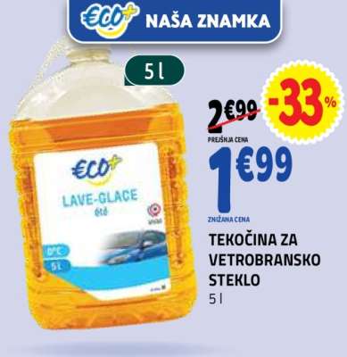 TEKOČINA ZA VETROBRANSKO STEKLO