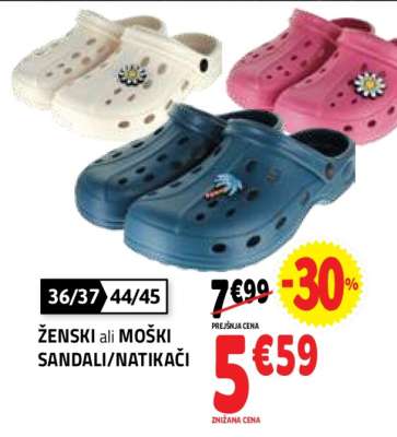 ŽENSKI ali MOŠKI SANDALI - NATIKAČI