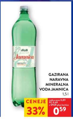 Gazirana naravna mineralna voda Jamnica