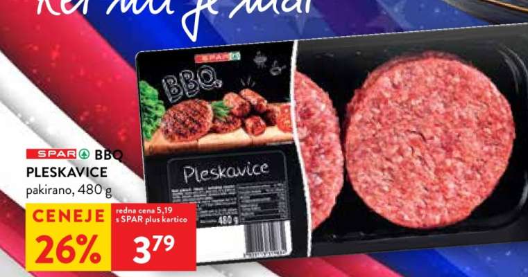 SPAR BBQ Pleskavice