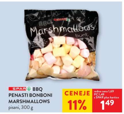 SPAR BBQ penasti bonboni MARSHMALLOWS