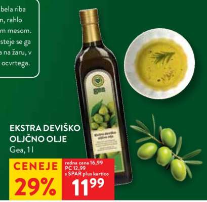 EKSTRA DEVIŠKO OLJČNO OLJE Gea, 1L