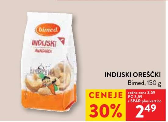 Indijski oreščki Bimed 150 g