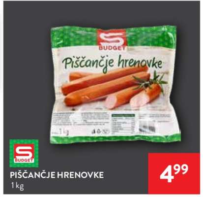 PIŠČANČJE HRENOVKE