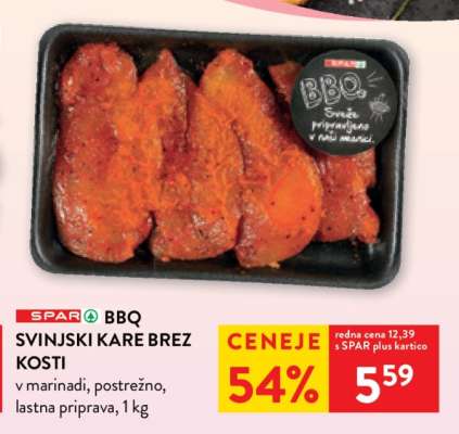 BBQ SVINJSKI KARE BREZ KOSTI