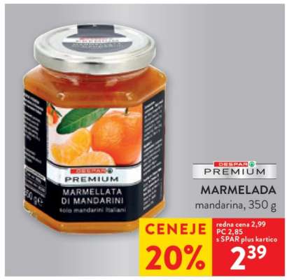 MARMELADA mandarina, 350 g