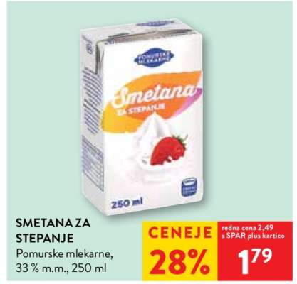 SMETANA ZA STEPANJE